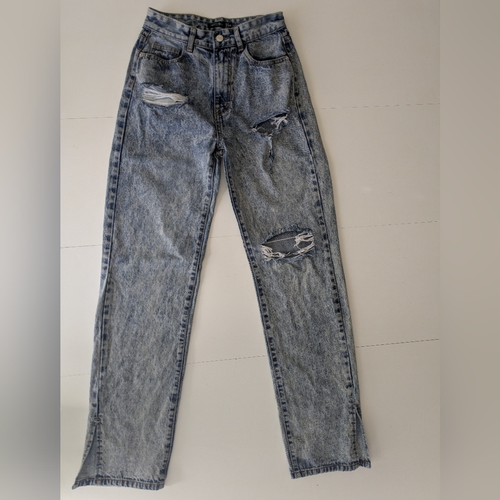 NASTY GAL Distressed Jeans
